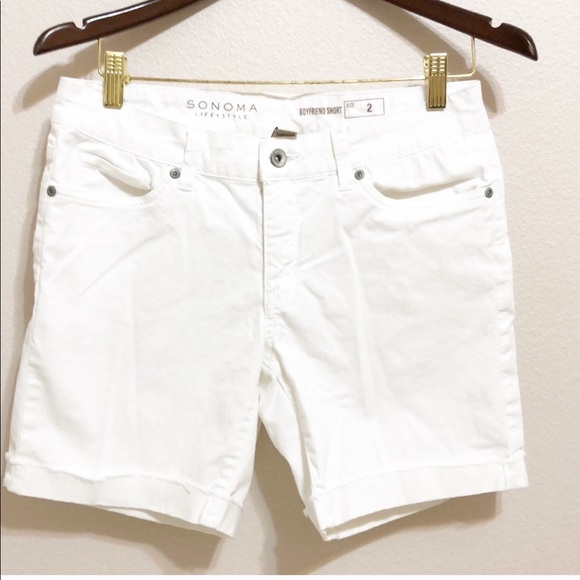 ladies denim boyfriend shorts